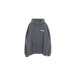 中古Balenciaga巴黎世家男B级9新Parker连帽衫棉上衣灰色