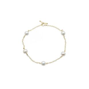 中古Tiffany&Co蒂芙尼女A级95新by the yard18K黄金(Au750)手链