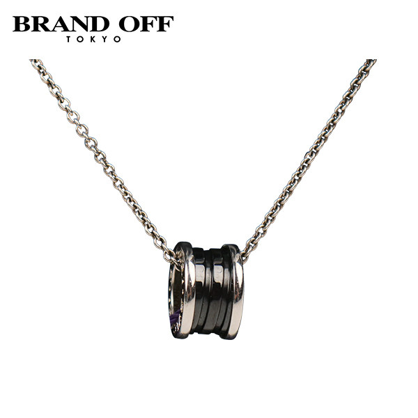 「9.5新」BVLGARI(宝格丽)B.ZERO1 黑陶瓷慈善款项链925银45cm