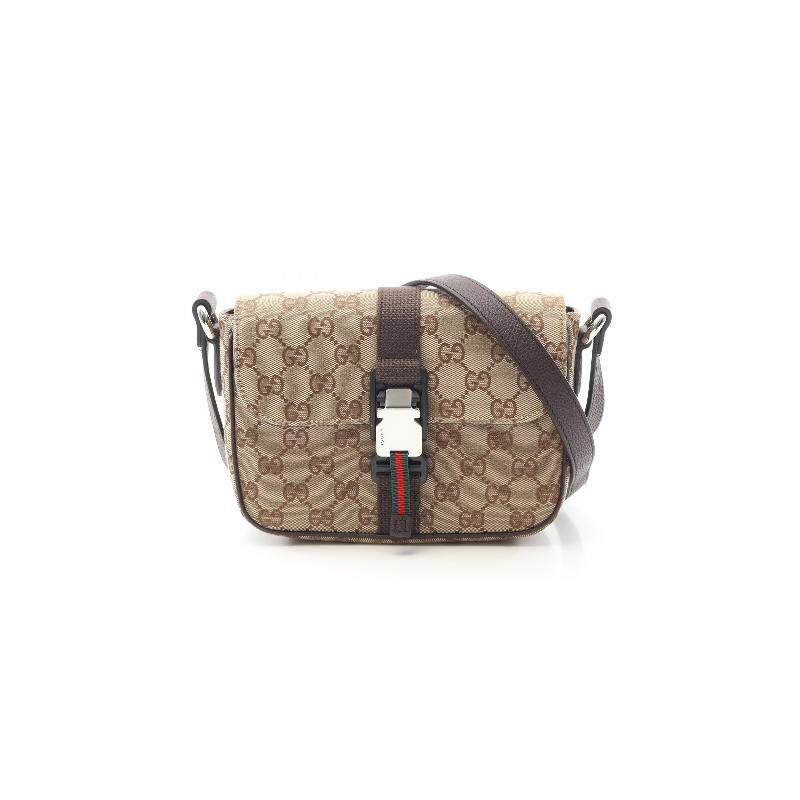 中古Gucci古驰斜挎包メンズ帆布