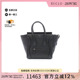 中古Celine赛琳女包A级95新luggage笑脸包牛皮托特包黑色
