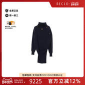 中古LV路易威登女A级95新one piece连衣裙尼龙上衣蓝色正品 休闲