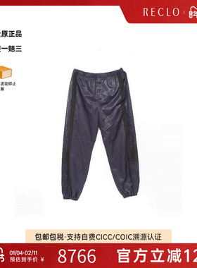 中古LV路易威登男A级95新track pants运动裤尼龙裤子蓝色RECLO
