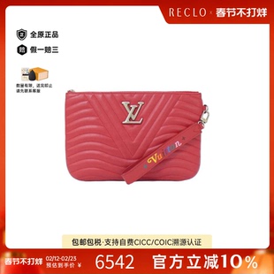 中古LV路易威登女包A级95新New Wave Zip手拿包时尚百搭RECLO正品