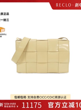 中古Bottega Veneta葆蝶家女包A级95新邮差包小牛皮斜挎包RECLO