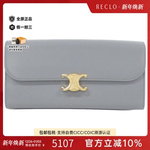 wallet钱包长款 long 钱包RECLO fold 中古CELINE赛琳A级95新Bi