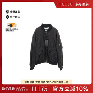 中古Versace范思哲男S级99新Jacket夹克外套尼龙外套黑色