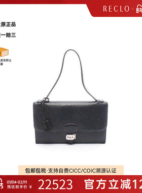 中古Hermes爱马仕女包A级95新Shoulder bag肩包牛皮单肩包黑色