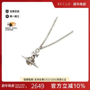 中古Vivienne Westwood薇薇安男S级99新necklace项链铜项链银色
