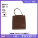 中古LV路易威登女包A级95新Handbag手包牛皮手提包棕色时尚 HK正品