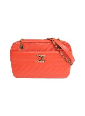 中古Chanel香奈儿女包A级95新Camera Bag相机包牛皮斜挎包红色
