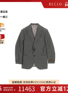 中古LV路易威登男A级95新tailored jacket修身夹克帆布外套灰色