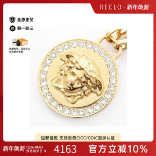 中古Versace范思哲女A级95新necklace项链镀金金属项链金色