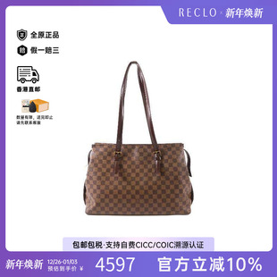 中古LV路易威登女包B级9新tote 防水帆布托特包 bag托特包涂层