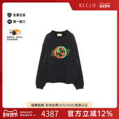 中古Gucci古驰男B级9新sweat运动衫 棉上衣黑色