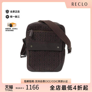 中古Givenchy纪梵希女包B级9新Shoulder bag肩包帆布斜挎包棕色