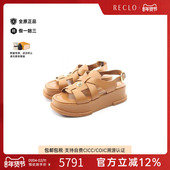 中古LV路易威登女A级95新Sandals凉鞋 牛皮鞋 棕色
