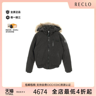 中古Canada Goose加拿大鹅男B级9新Down jacket羽绒夹克尼龙外套