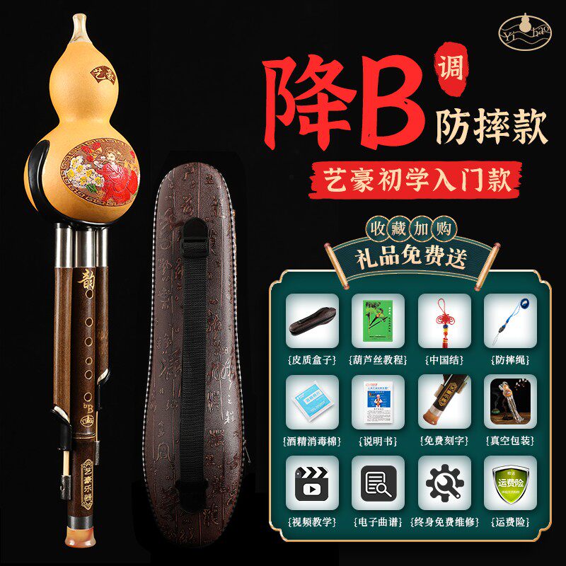 葫芦丝c调降b调小d调g调f调小学生初学者成人零基础入门艺豪乐器