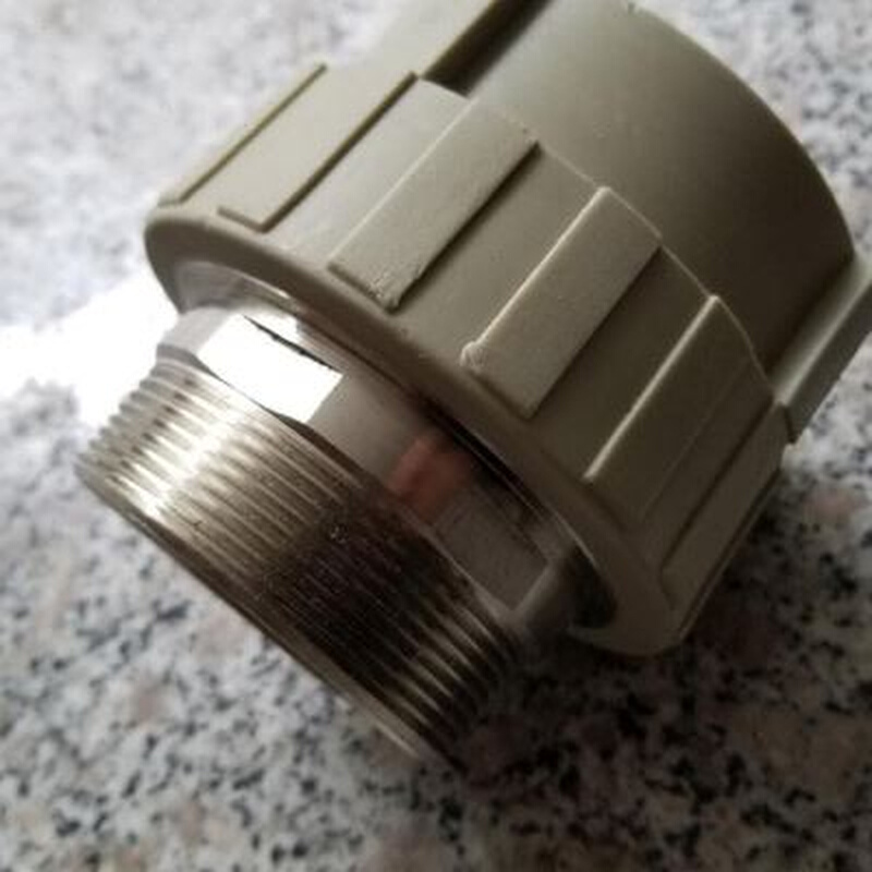 新款灰色PPR外丝直接20 25 32 40 50 63 75 90110外牙热熔PPR水管