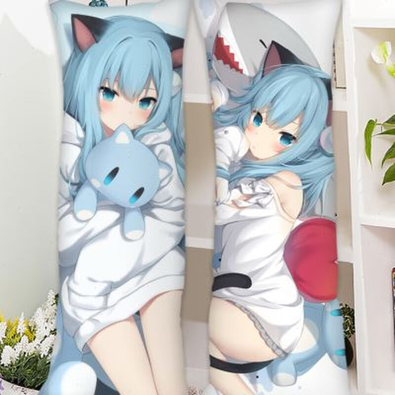 猫羽雫等身抱枕猫耳美少女长抱枕猫娘猫咪蓝发萝莉动漫枕头套靠枕