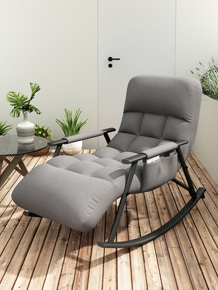 阳台家用休闲大人可睡可躺摇摇椅科技布躺椅摇椅网红单人懒人沙发
