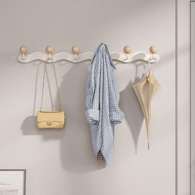 挂钩上墙打孔衣服房间挂的架子墙上进门架墙壁壁挂门后玄关挂衣架