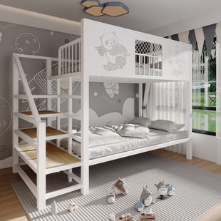 铁床上下床铁架床二楼铁艺床上下铺双层床成人高低两用高架床