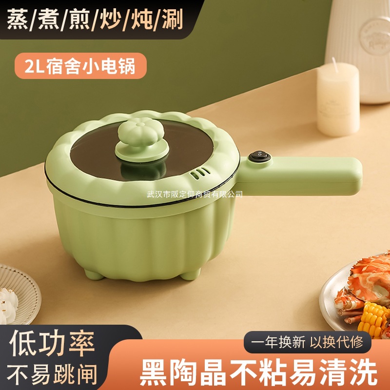 德国电煮锅小型迷你火锅学生宿舍泡面锅家用多功能一体小电锅1一2