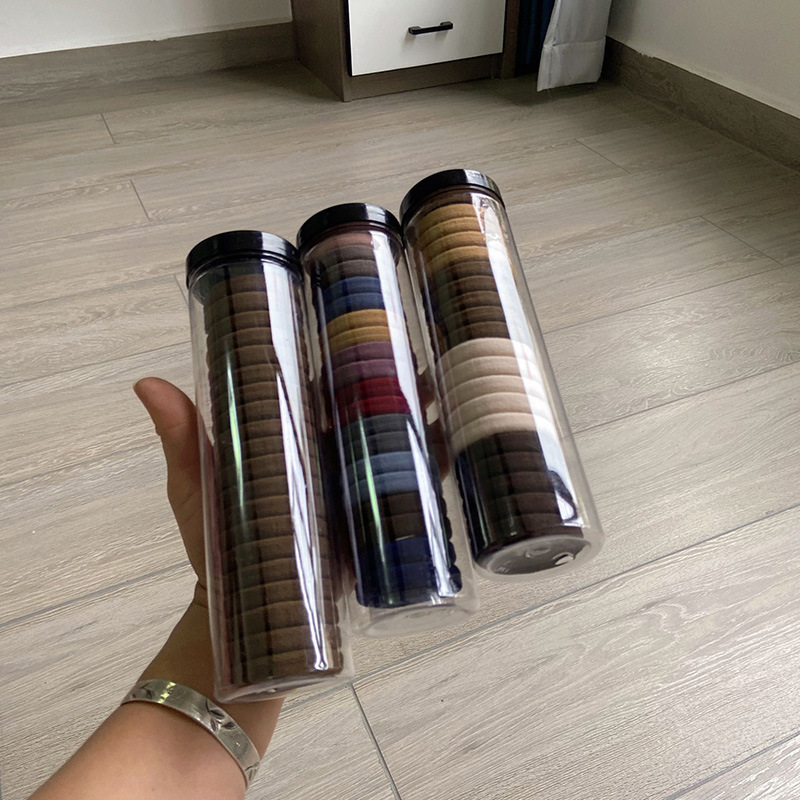 2025新款高弹力彩色发绳无接缝扎头绳儿童耐用皮筋马尾发圈