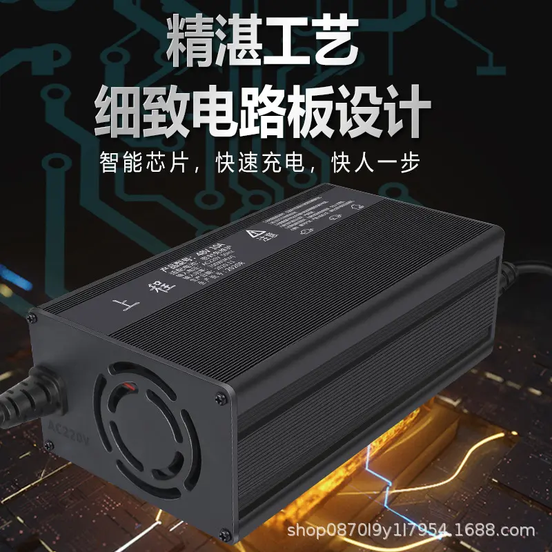 上程电动车充电器铅酸免维护电池