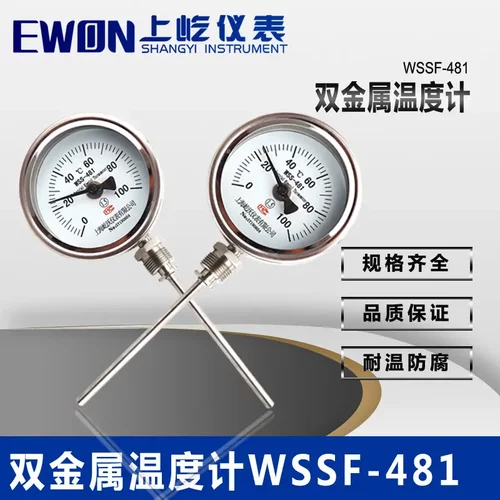 万向型不锈钢双金属温度计