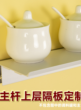 CANSTE免钉安装定制模块式厨房调料置物收纳墙上挂架