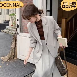 春秋商务高端西装女套装职业气质女装小个子面试正装西服外套8972