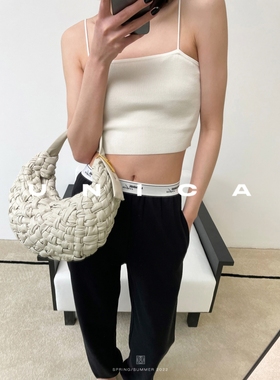 【微瑕专区】UNICA时髦提花松紧_经典一片式束口百搭运动休闲裤