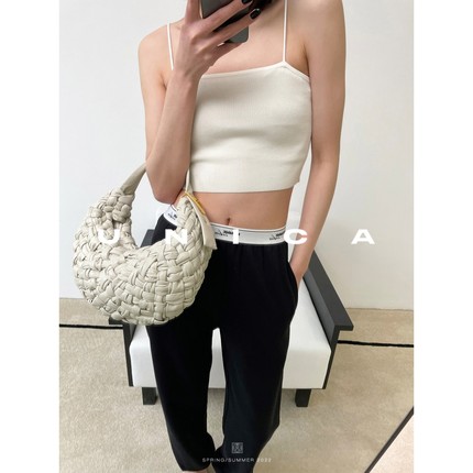 【微瑕专区】UNICA时髦提花松紧_经典一片式束口百搭运动休闲裤