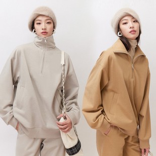 早春金葱棉INS博主风2穿拉链廓形卫衣套装 UNICA 惊喜五折