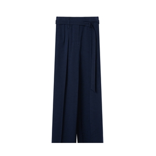 经典 UNICA 时髦不对称缠绕抗皱醋酸巴拿马空气裤 惊喜五折