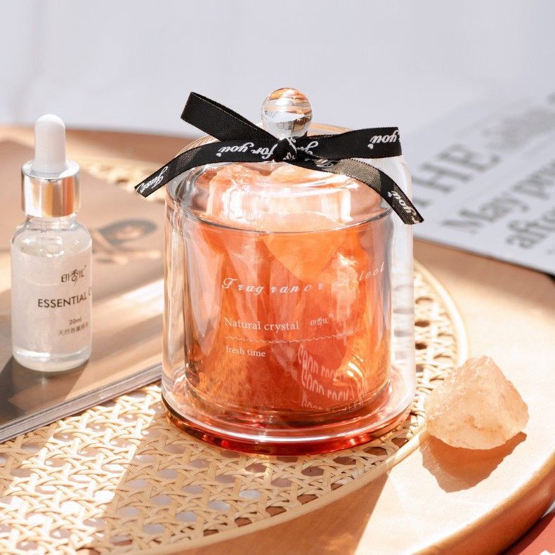 高端香薰水晶石家用室内持久扩香无火香熏卧室挥发香摆件薰香精油