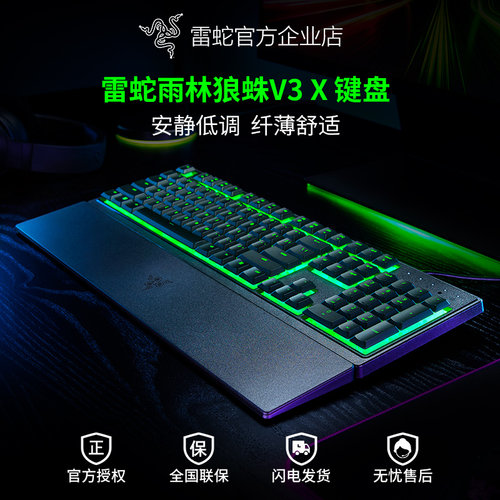 Razer/雷蛇雨林狼蛛V3X键盘