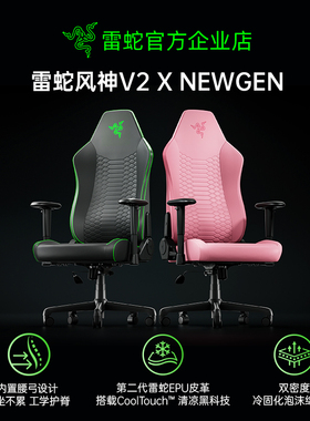 Razer雷蛇风神V2 X NewGen电竞人体工程舒适办公休闲电脑游戏座椅