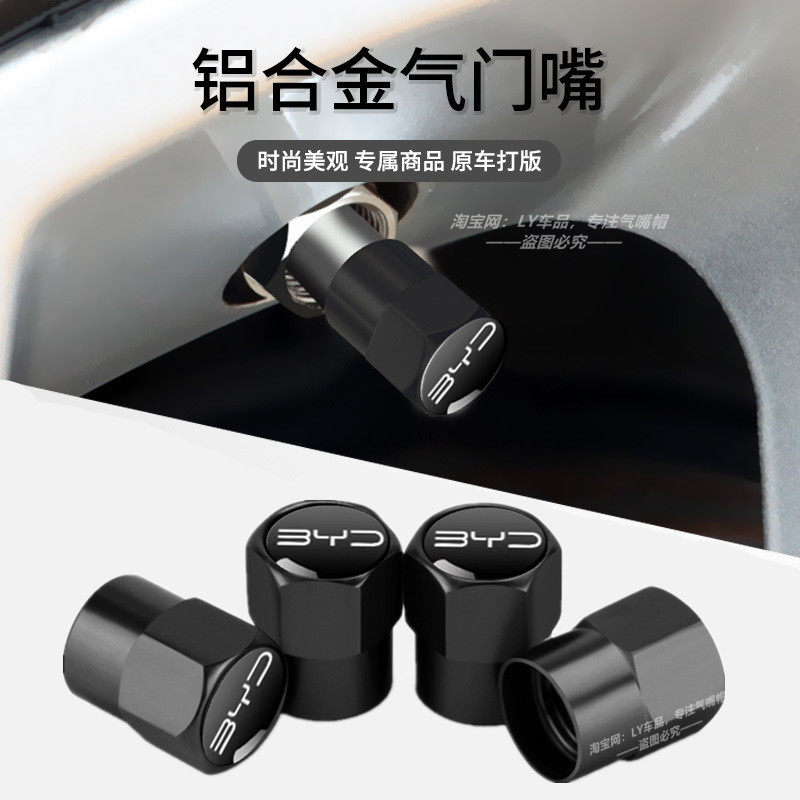 比亚迪专用金属防漏气轮胎气嘴帽