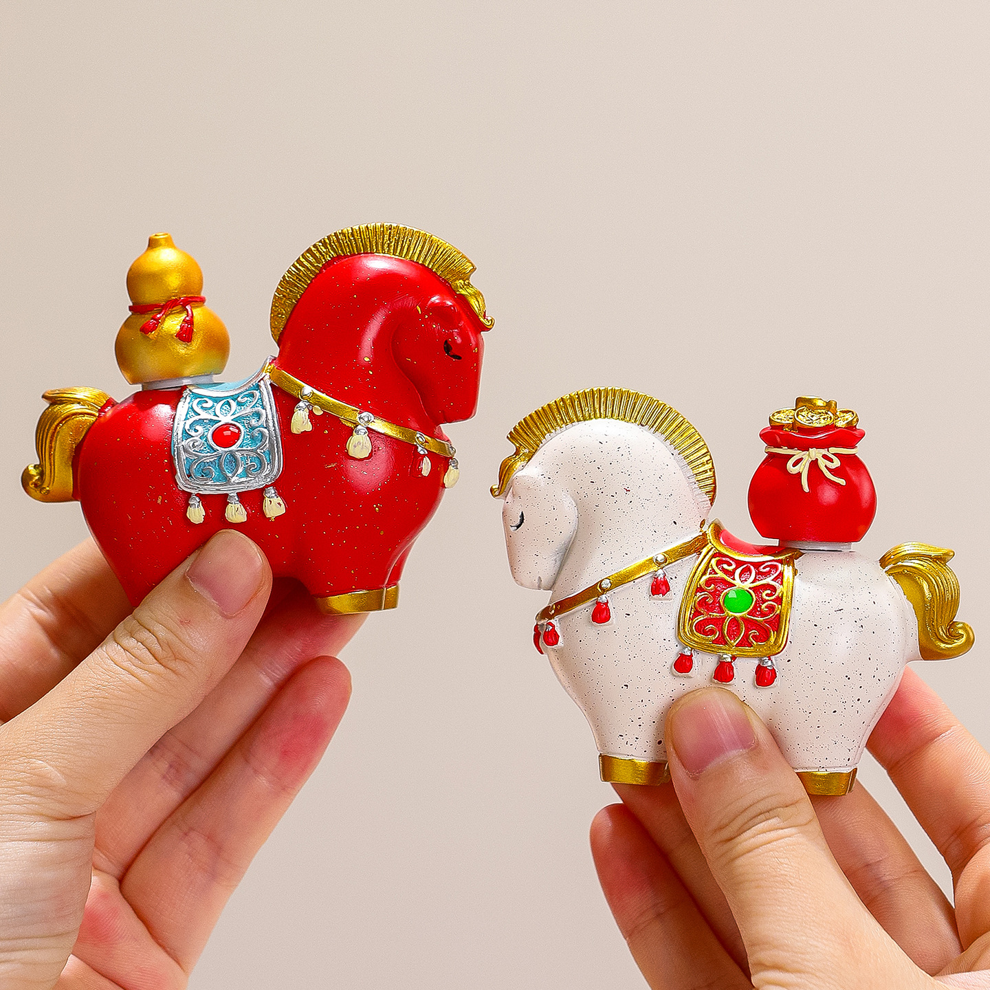 新款马上发财国潮马礼品套装马年