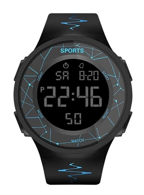 手表夜光电子手表男潮流简约女初中学生青少年少儿多功能运动手表