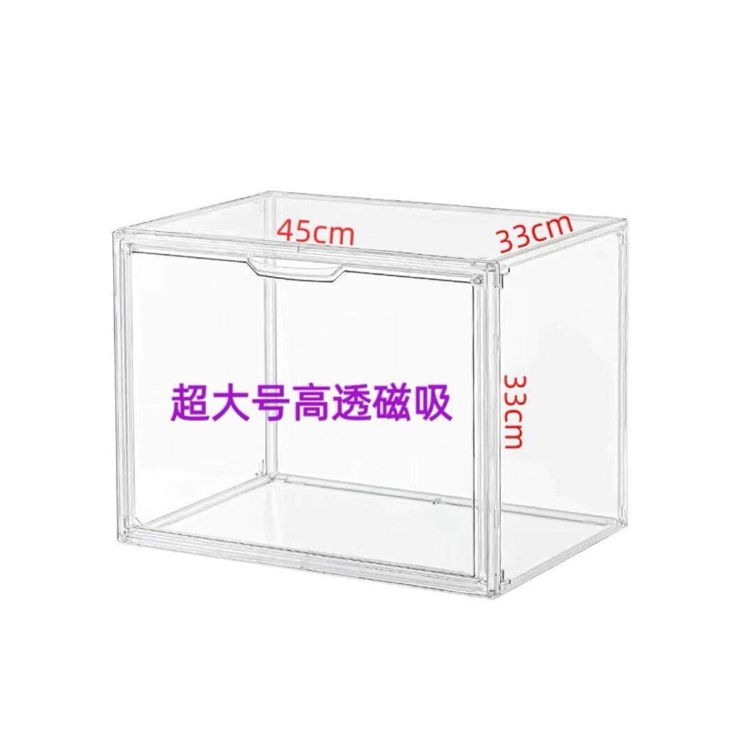 头盔收纳盒超大号亚克力展示盒防尘防氧化娃娃玩偶手办包包收纳柜图片