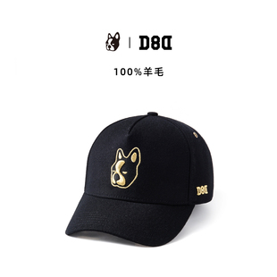 claudio pandiani D8D 羊毛刺绣狗头棒球帽 5080 保暖帽子 男女