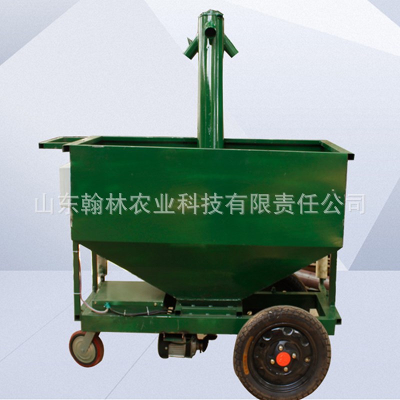 全自动行走上料车 养鸡用电瓶上料车 笼养设备电动喂料机