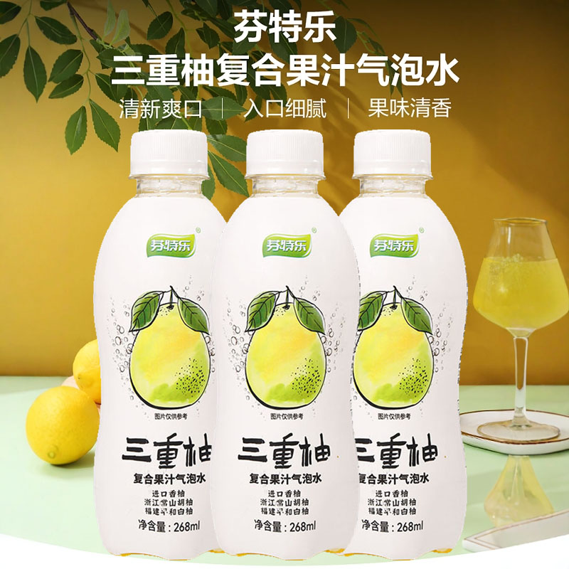 芬特乐三重柚气泡果汁饮料268ml