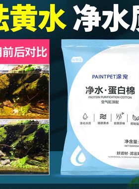 鱼缸蛋白棉去除黄水净化水质除臭小袋污力丸水族专用过滤材料网袋
