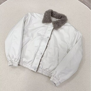 【一折专区】MAMMJUDX男装秋冬ins新款休闲宽松夹克短款翻领立绒